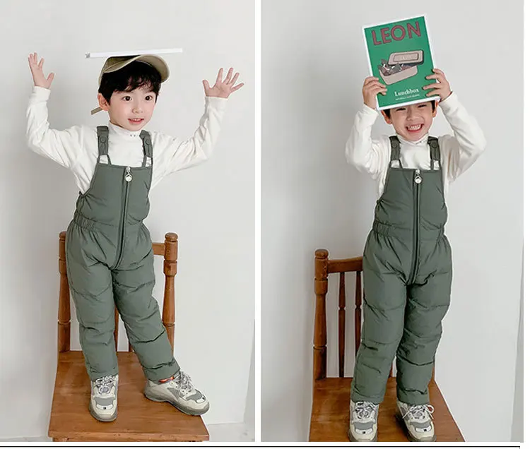Winter Warm Casual Children Zipper Overalls Thicken Cotton Baby Girls & Boys Bib Pants Kids Down Jumpsuits for Children 12M-5T
Winter Warm Casual Children Zipper Overalls Thicken Cotton Baby Girls & Boys Bib Pants Kids Down Jumpsuits for Children 12M-5T