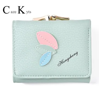 Caze Kyts New Multi-function leaf small wallet personalized button card holder Korean version three-fold change wallet
Caze Kyts New Multi-function leaf small wallet personalized button card holder Korean version three-fold change wallet