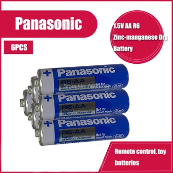 6PCS Panasonic 1.5V Alkaline Battery AA R6P R6 E91 UM3 Super Heavy Duty Primary Batteries
6PCS Panasonic 1.5V Alkaline Battery AA R6P R6 E91 UM3 Super Heavy Duty Primary Batteries