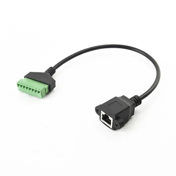 RJ45 Computer 30cm Solderless Ethernet Extender Screw Terminal UTP DVR Splitter Cable Connector 8p8c Female To 8Pin For Cat5 6 7
RJ45 Computer 30cm Solderless Ethernet Extender Screw Terminal UTP DVR Splitter Cable Connector 8p8c Female To 8Pin For Cat5 6 7