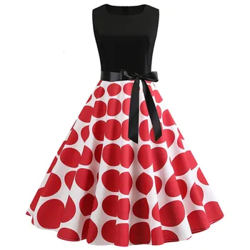 Women Summer Dress Casual Polka Dot Elegant Retro Vintage Dresses 50s 60s Robe Femme Rockabilly Pin Up Party Dresses Vestidos
Women Summer Dress Casual Polka Dot Elegant Retro Vintage Dresses 50s 60s Robe Femme Rockabilly Pin Up Party Dresses Vestidos