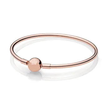 Original 925 Sterling Silver Bangle Rose Gold Ball Clasp Clip Suitable Smooth Bracelet Bangle Fit Bead Charm Fashion Jewelry
Original 925 Sterling Silver Bangle Rose Gold Ball Clasp Clip Suitable Smooth Bracelet Bangle Fit Bead Charm Fashion Jewelry