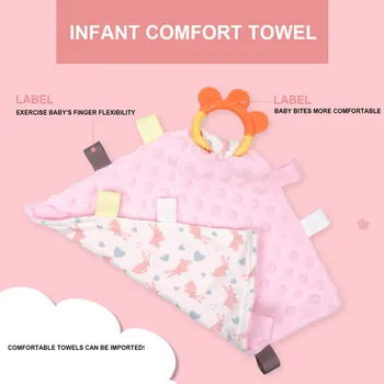 With Teether Non Toxic Calm Toys Weaning Bib Baby Appease Towel Playmate Infant Square Comforting Cotton Blend Soft Cute Cartoon
With Teether Non Toxic Calm Toys Weaning Bib Baby Appease Towel Playmate Infant Square Comforting Cotton Blend Soft Cute Cartoon
