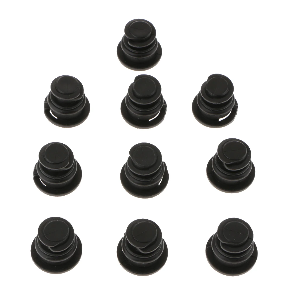 10x Black Plastic Engine Oil Pan Drain Sump Filter Plug Bolt Fits for Audi VW 10x Black Plastic Engine Oil Pan Drain Sump Filter Plug Bolt Fits for Audi VW