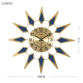 Wall Clocks Living Room Atmospheric Silent Clocks Home Decorations Nordic Restaurants Light Luxury Creative Wall Watches
Wall Clocks Living Room Atmospheric Silent Clocks Home Decorations Nordic Restaurants Light Luxury Creative Wall Watches