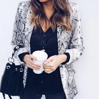 Spring Autumn Suit Women Sexy Leopard Snake Print Long Sleeve Blazer Work Office Lady Slim Open Stitch Outwear
Spring Autumn Suit Women Sexy Leopard Snake Print Long Sleeve Blazer Work Office Lady Slim Open Stitch Outwear