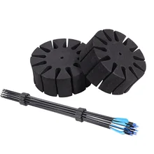 12 Pcs Archery Arrow Holder EVA Foam Round Rack For 12 Arrows Separator Quiver Protect Spliter Shelf Tools
12 Pcs Archery Arrow Holder EVA Foam Round Rack For 12 Arrows Separator Quiver Protect Spliter Shelf Tools