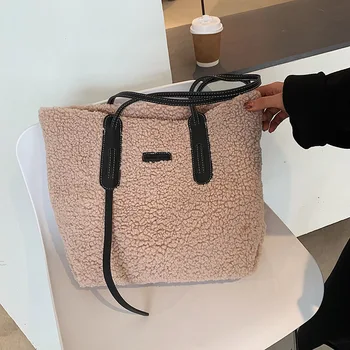 Simple Faux Fur Shoulder Bags for Women 2020 Winter Branded Flush Handbags Designer Luxury Shopping Pack Big Capacity Tote Bag
Simple Faux Fur Shoulder Bags for Women 2020 Winter Branded Flush Handbags Designer Luxury Shopping Pack Big Capacity Tote Bag
