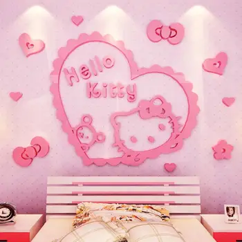 NEW DIY HelloKitty 3D Stereoscopic Wall Stickers for Kids Rooms Acrylic Crystal Cartoon Bedroom Background 3D Wall Decoration
NEW DIY HelloKitty 3D Stereoscopic Wall Stickers for Kids Rooms Acrylic Crystal Cartoon Bedroom Background 3D Wall Decoration