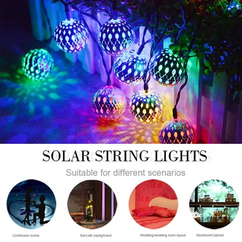 Solar String Lights 20LEDs Bar Solar String Lights Moroccan Ball Orb Outdoor Waterproof Yard Bedroom
Solar String Lights 20LEDs Bar Solar String Lights Moroccan Ball Orb Outdoor Waterproof Yard Bedroom