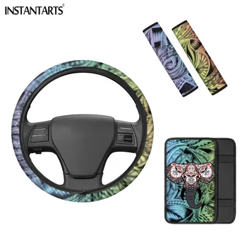 INSTANTARTS Gradient African Printed Elephant Car Steering Wheel Cover Car Armrest Cover for Women Men Soft Armrest Console Pad
INSTANTARTS Gradient African Printed Elephant Car Steering Wheel Cover Car Armrest Cover for Women Men Soft Armrest Console Pad