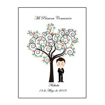 Qianxiaozhen Personalized Canvas Fingerprint Tree Signature DIY Guest Book For Boy First Holy Communion Souvenir Decorations
Qianxiaozhen Personalized Canvas Fingerprint Tree Signature DIY Guest Book For Boy First Holy Communion Souvenir Decorations