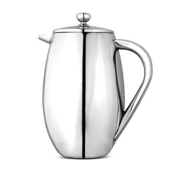 Press Coffee Maker Stainless Steel Coffee Percolator Pot Double Wall Cafetiere Coffee Container 
Press Coffee Maker Stainless Steel Coffee Percolator Pot Double Wall Cafetiere Coffee Container