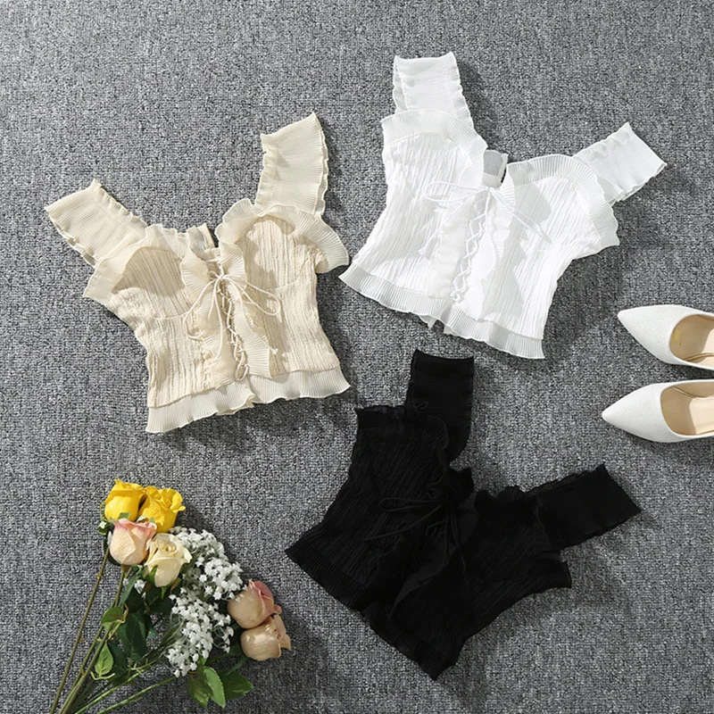 New Summer Autumn Bustier White Black Tank Top Female Sexy Bandage Sleeveless Crop Top Zipper Woman Clothes
New Summer Autumn Bustier White Black Tank Top Female Sexy Bandage Sleeveless Crop Top Zipper Woman Clothes