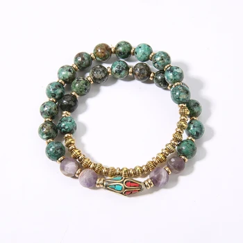 YUOKIAA Vintage Bracelets Men 27 Mala Bead Bracelet 8mm Mala Beaded Bangle Double Layer Meditation Buddhism Yoga Prayer 
YUOKIAA Vintage Bracelets Men 27 Mala Bead Bracelet 8mm Mala Beaded Bangle Double Layer Meditation Buddhism Yoga Prayer