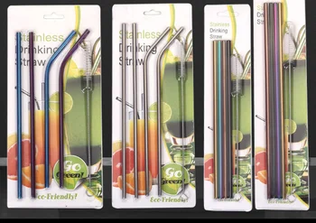 200sets Color Stainless Steel Straw Set Mirror Polished Sucker Beverages Curved Straw Drinks 4 Straw and 1 brush
200sets Color Stainless Steel Straw Set Mirror Polished Sucker Beverages Curved Straw Drinks 4 Straw and 1 brush