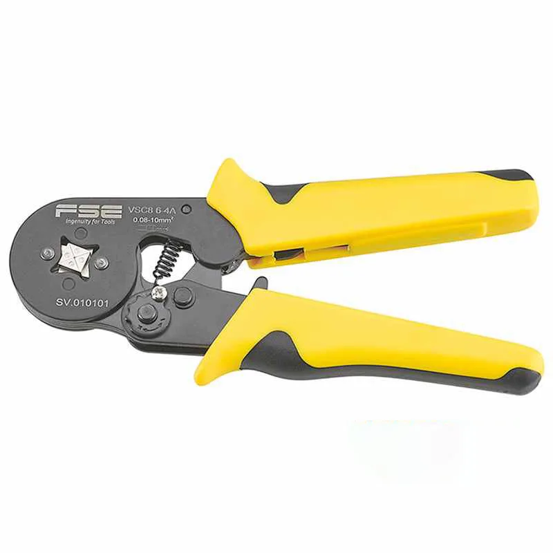 VSC8 6-4A 0.25-10mm^2 23-10AWG Adjustable Precise Crimp Pliers Tube Bootlace Terminal Crimping Hand Tool HSC 8 6-4A
VSC8 6-4A 0.25-10mm^2 23-10AWG Adjustable Precise Crimp Pliers Tube Bootlace Terminal Crimping Hand Tool HSC 8 6-4A