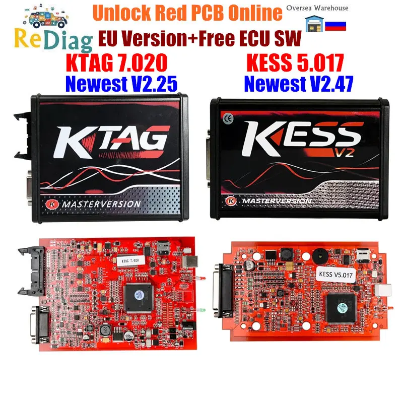 Online V2.47 EU Red KESS V5.017 No Token KTAG V7.020 V2.25 2.23 K-tag 4 LED Kess V2 5.017 OBD2 Manager Tuning Kit ECU Programme
Online V2.47 EU Red KESS V5.017 No Token KTAG V7.020 V2.25 2.23 K-tag 4 LED Kess V2 5.017 OBD2 Manager Tuning Kit ECU Programme