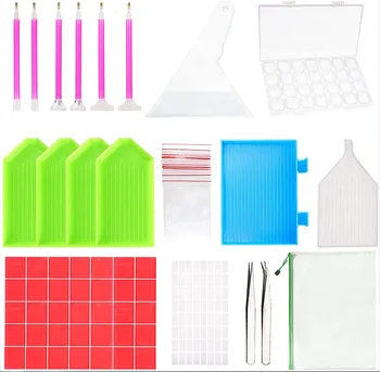96-piece 5D Diamond Painting Tool Kit, Diamond Paint Roller and Adult or Child Diamond Embroidery Box
96-piece 5D Diamond Painting Tool Kit, Diamond Paint Roller and Adult or Child Diamond Embroidery Box