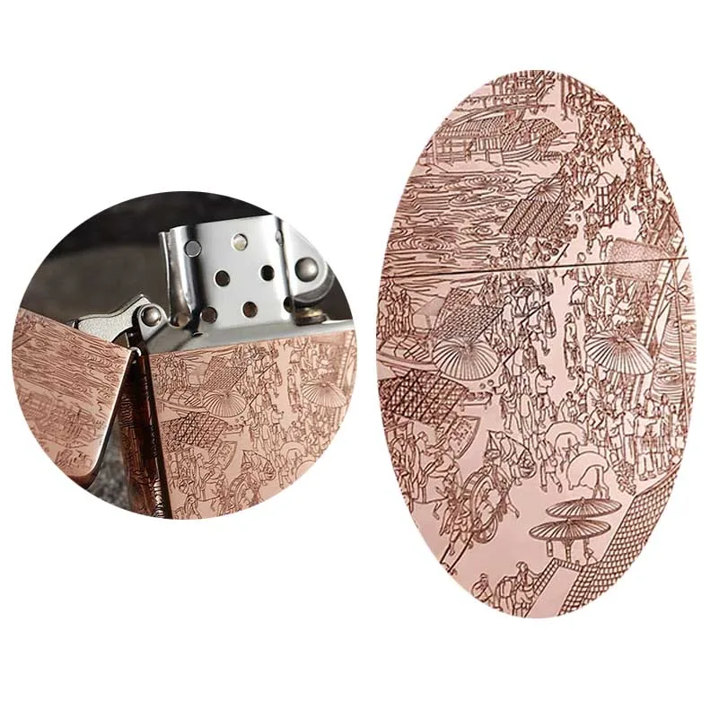 copper lighter windproof five-sided deep carving Qingming Shanghe map grinding wheel type men's lighters for boyfriend
copper lighter windproof five-sided deep carving Qingming Shanghe map grinding wheel type men's lighters for boyfriend