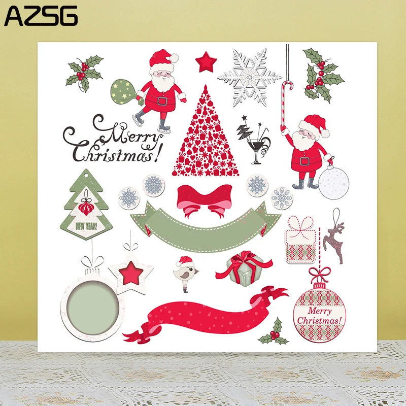 AZSG Christmas Bow Tree Snowflake Clear Stamps/Seals For DIY Scrapbooking/Card Making/Album Decorative Silicone Stamp Crafts
AZSG Christmas Bow Tree Snowflake Clear Stamps/Seals For DIY Scrapbooking/Card Making/Album Decorative Silicone Stamp Crafts