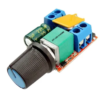 DIY LED U-HOME Mini DC Motor 5A PWM Speed Controller Switch LED Dimmer DC3V 6V 12V 24V 35V 90W for LED Strip LED Panel Light
DIY LED U-HOME Mini DC Motor 5A PWM Speed Controller Switch LED Dimmer DC3V 6V 12V 24V 35V 90W for LED Strip LED Panel Light