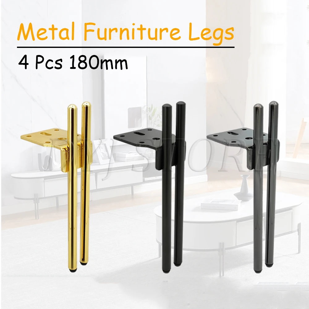 4 Pcs Metal Furniture Legs, Modern Style Furniture Support Legs For Sofa TV Bench Cabinet Coffee Table Heavy Duty Furniture Legs
4 Pcs Metal Furniture Legs, Modern Style Furniture Support Legs For Sofa TV Bench Cabinet Coffee Table Heavy Duty Furniture Legs