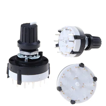 3P4T Single Deck Rotary Switch Band Selector 3 Pole 4 Position With Knob Black Ceramic Structure
3P4T Single Deck Rotary Switch Band Selector 3 Pole 4 Position With Knob Black Ceramic Structure