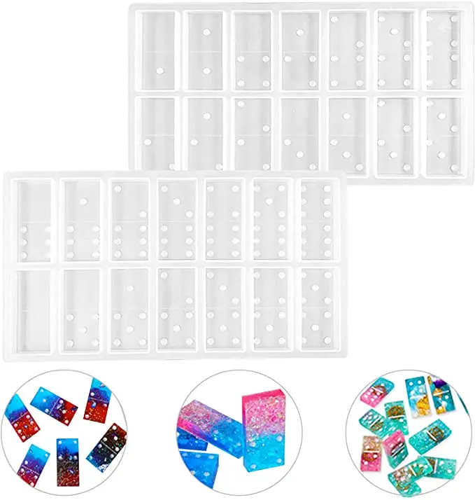 Resin Molds Domino,Domino Double Six Epoxy Resin Molds,Silicone Domino Game Molds, DIY Silicone Molds for Personlized Dominoes
Resin Molds Domino,Domino Double Six Epoxy Resin Molds,Silicone Domino Game Molds, DIY Silicone Molds for Personlized Dominoes