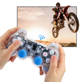 SOONHUA PC Game Controller Handheld Game Controller USB Wired Game Console Transparent Controllers For PS2 PC Computer
SOONHUA PC Game Controller Handheld Game Controller USB Wired Game Console Transparent Controllers For PS2 PC Computer