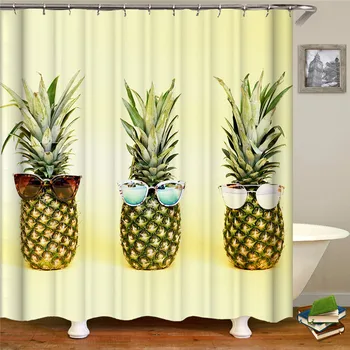 Fruit Pineapple Shower Curtains Floral Leaf Waterproof Polyester Bathroom Curtain Fabric For Bathroom Curtain
Fruit Pineapple Shower Curtains Floral Leaf Waterproof Polyester Bathroom Curtain Fabric For Bathroom Curtain