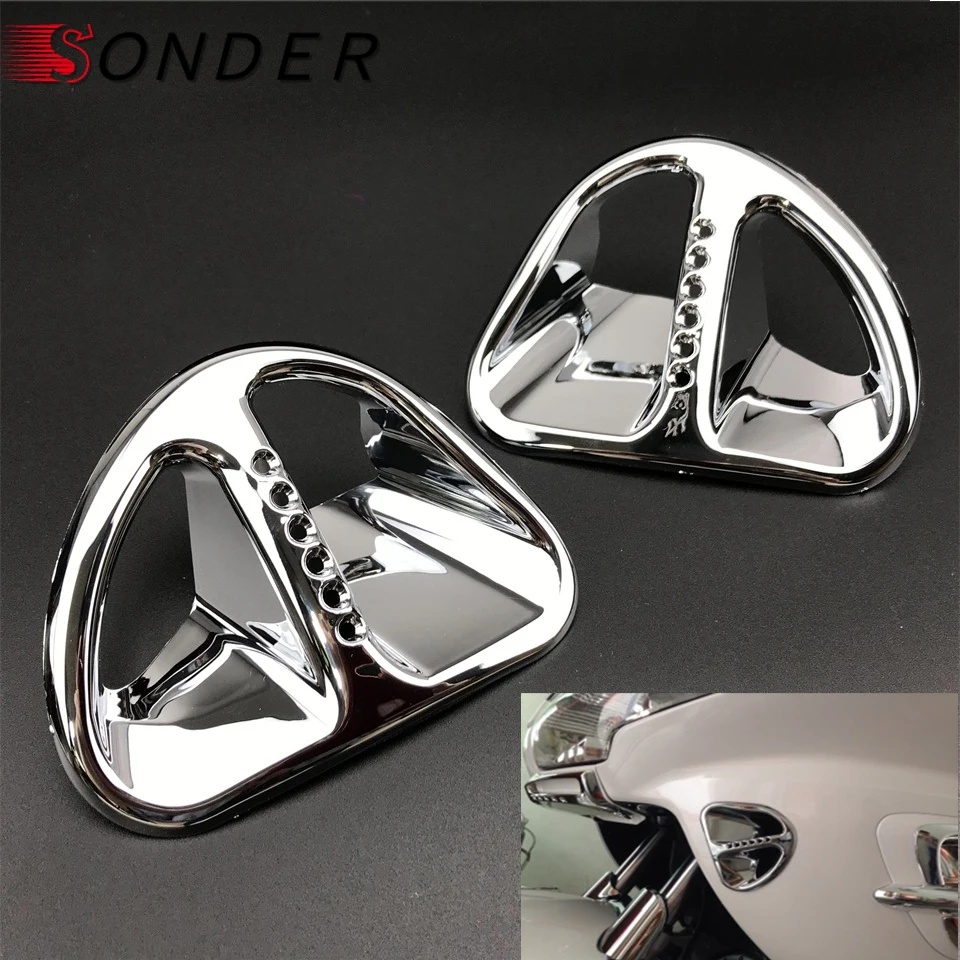 For Honda Goldwing GL1800 2001-2011 2007 2008 2009 2010 Motorcycle Decoration Goldwing Chrome Fairing Martini Air Intake Grills
For Honda Goldwing GL1800 2001-2011 2007 2008 2009 2010 Motorcycle Decoration Goldwing Chrome Fairing Martini Air Intake Grills