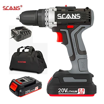 SCANS SC1180 Professional Tool 20V Cordless Electric Screwdriver Cordless Drill Li-ion Battery Dual Speed Free Return
SCANS SC1180 Professional Tool 20V Cordless Electric Screwdriver Cordless Drill Li-ion Battery Dual Speed Free Return