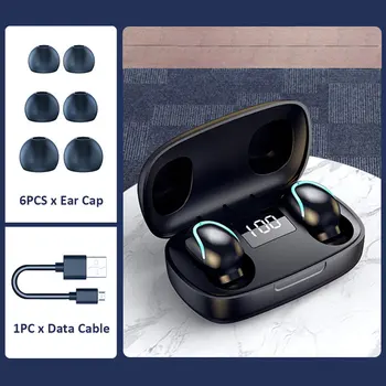 Wireless Earbuds For Sports Touch Control Built-in Microphones With Charing Case Bluetooth 5.0 Digital Display In-Ear Universal
Wireless Earbuds For Sports Touch Control Built-in Microphones With Charing Case Bluetooth 5.0 Digital Display In-Ear Universal