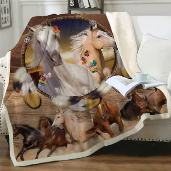 Horses Sherpa Throw Blanket3D Dusty Lightning Printed Bedspread Photography Plush Blanket on Sofa 150x200cm
Horses Sherpa Throw Blanket3D Dusty Lightning Printed Bedspread Photography Plush Blanket on Sofa 150x200cm
