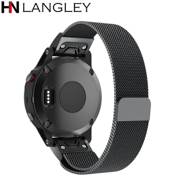 Milanese Watch Band For Garmin Fenix 3 HR 5X 5S Quick Release 20mm 22mm 26mm Watch Strap Bracelet For Garmin Forerunner 935
Milanese Watch Band For Garmin Fenix 3 HR 5X 5S Quick Release 20mm 22mm 26mm Watch Strap Bracelet For Garmin Forerunner 935