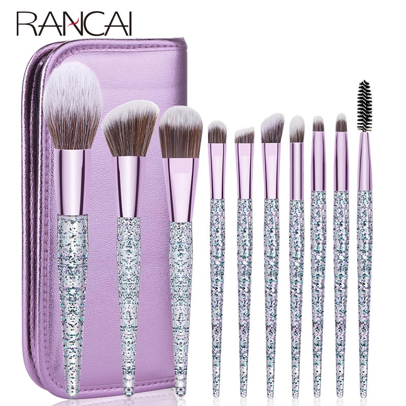 RANCAI 10pcs Makeup Brushes Set Foundation Powder Blush Eyeshadow Sponge Brush Soft Hair Cosmetic Tools with Leather Bag
RANCAI 10pcs Makeup Brushes Set Foundation Powder Blush Eyeshadow Sponge Brush Soft Hair Cosmetic Tools with Leather Bag