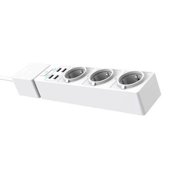 European Standard Smart Wifi Power Stripe Mobile Phone APP Control Smart Speaker Voice Control Chip Shunt EU Plug
European Standard Smart Wifi Power Stripe Mobile Phone APP Control Smart Speaker Voice Control Chip Shunt EU Plug