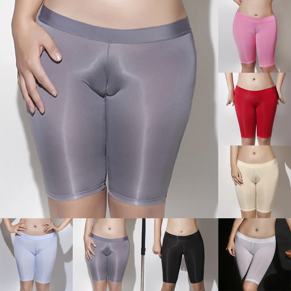 Sexy Women Safety Short Pants Seamless Bottom Wear Oil Glossy Shiny Stockings Sheer See Through Underwear Erotic Lingerie
Sexy Women Safety Short Pants Seamless Bottom Wear Oil Glossy Shiny Stockings Sheer See Through Underwear Erotic Lingerie