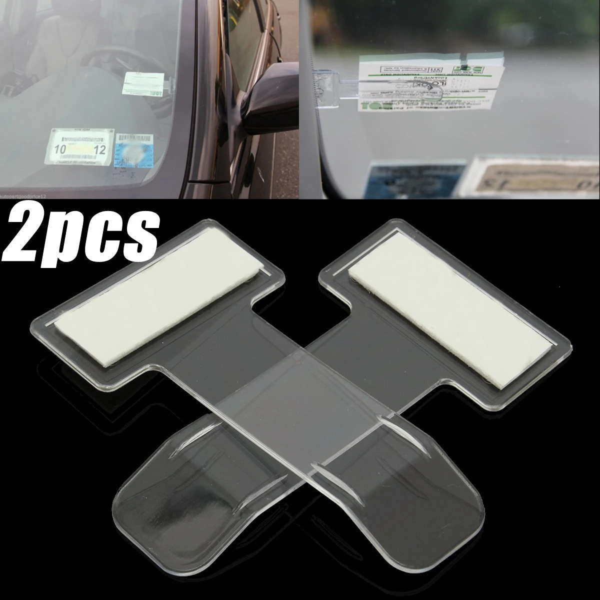 2pcs/set Car Vehicle Parking Ticket Permit Holder Clip Sticker Windscreen Window Fastener Stickers Kit Car Styling Accessories
2pcs/set Car Vehicle Parking Ticket Permit Holder Clip Sticker Windscreen Window Fastener Stickers Kit Car Styling Accessories
