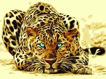 DIY Painting By Numbers HandPainted Leopard Picture Animal Oil Painting Drawing On Canvas Zero-based Wall Decor
DIY Painting By Numbers HandPainted Leopard Picture Animal Oil Painting Drawing On Canvas Zero-based Wall Decor