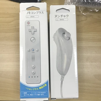 2Pack Built-in Motion Plus Wireless Remote Controller For Nintend Wii Nunchuck Gamepad Console Remote Controle Joystick Joypad
2Pack Built-in Motion Plus Wireless Remote Controller For Nintend Wii Nunchuck Gamepad Console Remote Controle Joystick Joypad