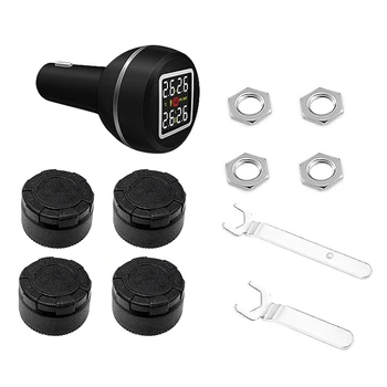 New D580C-TL Car TPMS Tire Pressure and Temperature Monitoring System with USB Socket 4 External Sensors 
New D580C-TL Car TPMS Tire Pressure and Temperature Monitoring System with USB Socket 4 External Sensors