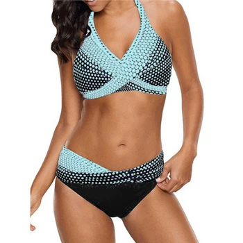 Women Dot Print Bikinis Set Two Pieces Swmming Suits Summer Beach Push-up Sexy Halter Beachwear Swimwear Female Bathing Suit
Women Dot Print Bikinis Set Two Pieces Swmming Suits Summer Beach Push-up Sexy Halter Beachwear Swimwear Female Bathing Suit
