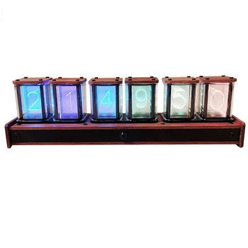 LED Digital Alarm Clock 6 Bit RGB Colorful Glow Nixie Tube Time Display Infrared Induction PIR Motion Control Desk Clock
LED Digital Alarm Clock 6 Bit RGB Colorful Glow Nixie Tube Time Display Infrared Induction PIR Motion Control Desk Clock