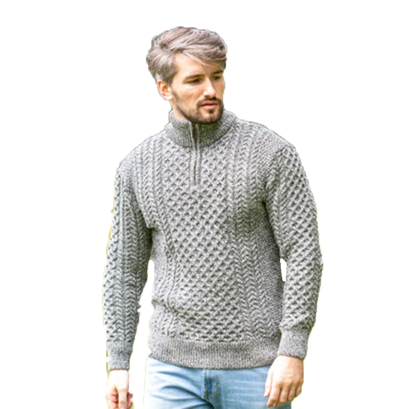 Sueter Para Hombre Winter Clothes Mens O-Neck with Zipper Jacquard Pattern Beige Knitted Pullovers Casual Loose Pull Hiver Homme
Sueter Para Hombre Winter Clothes Mens O-Neck with Zipper Jacquard Pattern Beige Knitted Pullovers Casual Loose Pull Hiver Homme