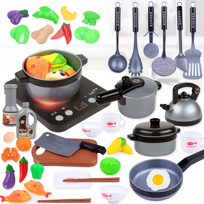44 Pieces Children Mini Kitchen Toy Cookware Pot Pan Kids Pretend Cook Play Toy Simulation Kitchen Utensils Toys Children Gift
44 Pieces Children Mini Kitchen Toy Cookware Pot Pan Kids Pretend Cook Play Toy Simulation Kitchen Utensils Toys Children Gift