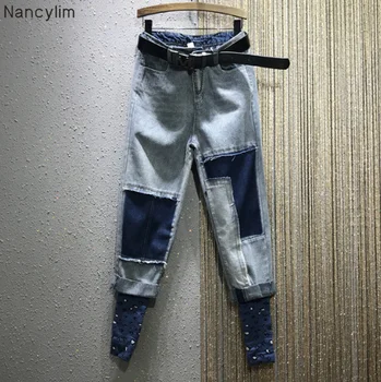 Harajuku Jeans Women Spring Autumn New Personality Color Panel Leopard High-Waist Loose Straight-Cut Jeans Women's Jean Femme
Harajuku Jeans Women Spring Autumn New Personality Color Panel Leopard High-Waist Loose Straight-Cut Jeans Women's Jean Femme