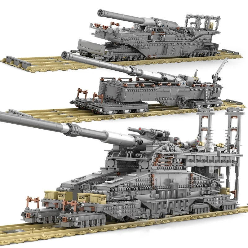 3846Pcs New Hot Plastic Building Blocks Germany 80cm Railway Gun Military Series Old Time Tank Children DIY Toy Gift
3846Pcs New Hot Plastic Building Blocks Germany 80cm Railway Gun Military Series Old Time Tank Children DIY Toy Gift