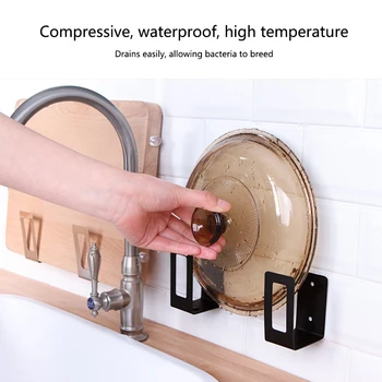 2pcs Rustproof Wall Mounted Cutting Board Iron Art Durable Pot Lid Holder Modern Punch Free Restaurant Space Saving Storage Rack
2pcs Rustproof Wall Mounted Cutting Board Iron Art Durable Pot Lid Holder Modern Punch Free Restaurant Space Saving Storage Rack